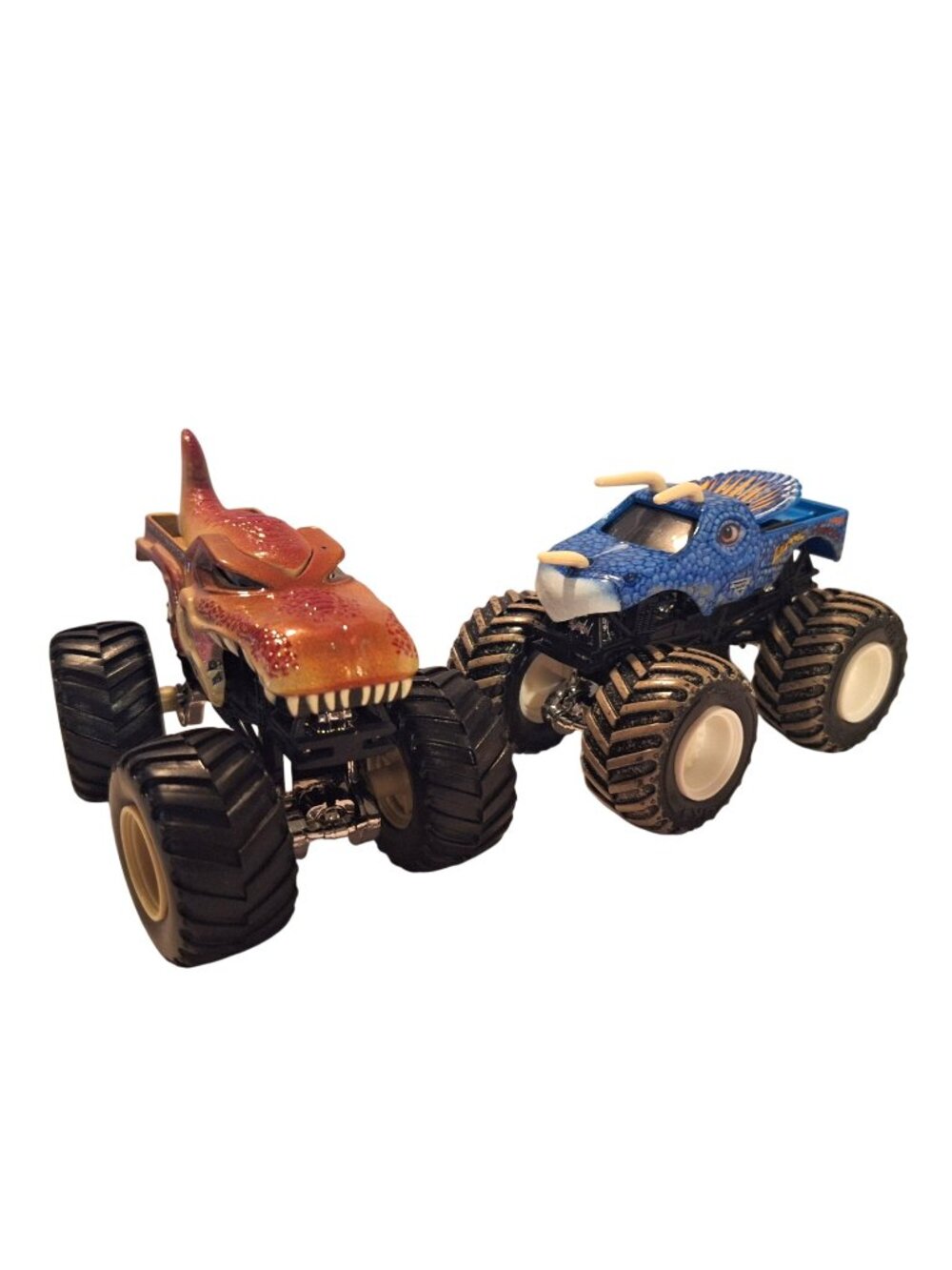 Jurassic Attack Dinos Blue Mud Mega Rex Dinosaur Monster Trucks Lot 1/64